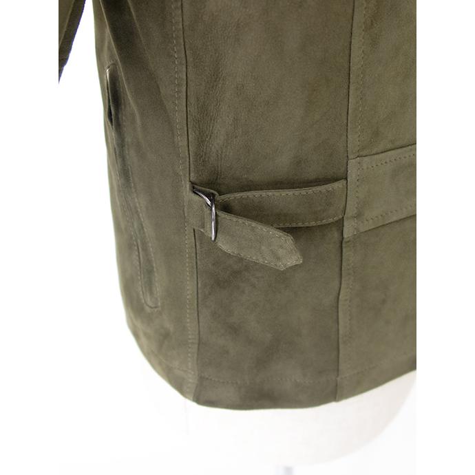 【40％OFF】スチュワート STEWART スエードジャケット/ラムスエード イタリア製 オリーブ ste481601 | ブランド登録なし | 03