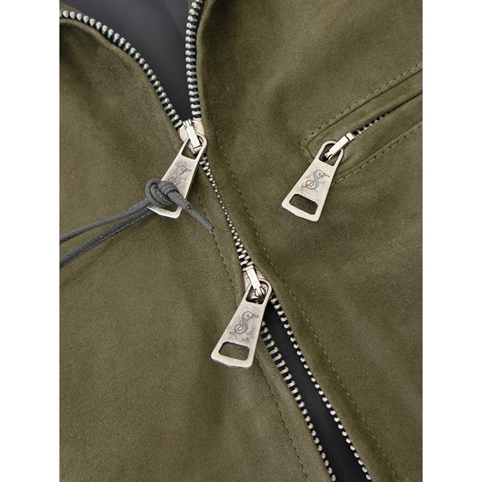 【40％OFF】スチュワート STEWART スエードジャケット/ラムスエード イタリア製 オリーブ ste481601 | ブランド登録なし | 04