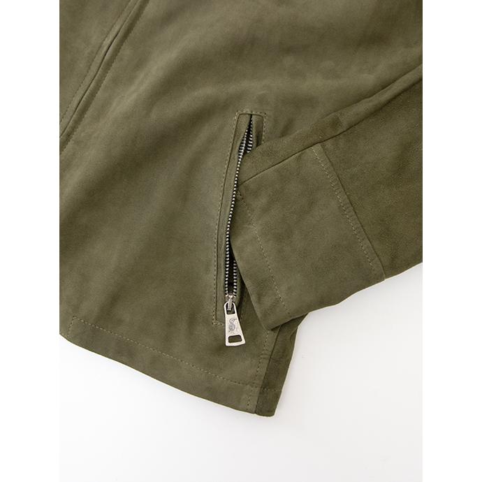 【40％OFF】スチュワート STEWART スエードジャケット/ラムスエード イタリア製 オリーブ ste481601 | ブランド登録なし | 05