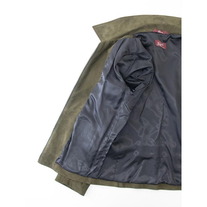 【40％OFF】スチュワート STEWART スエードジャケット/ラムスエード イタリア製 オリーブ ste481601 | ブランド登録なし | 06