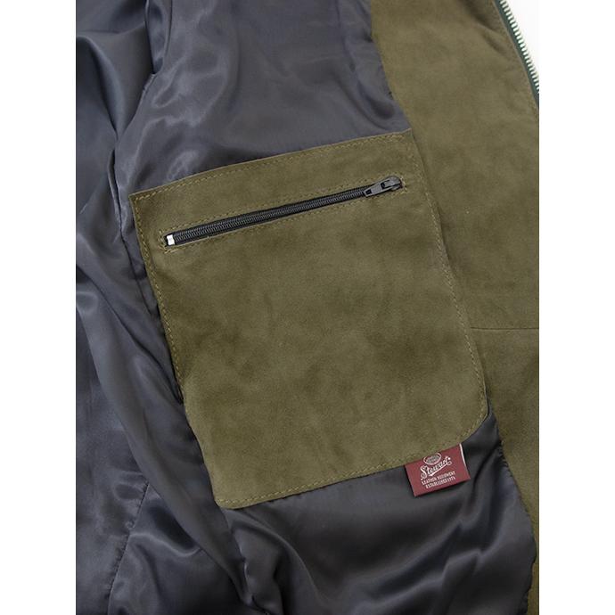 【40％OFF】スチュワート STEWART スエードジャケット/ラムスエード イタリア製 オリーブ ste481601 | ブランド登録なし | 07