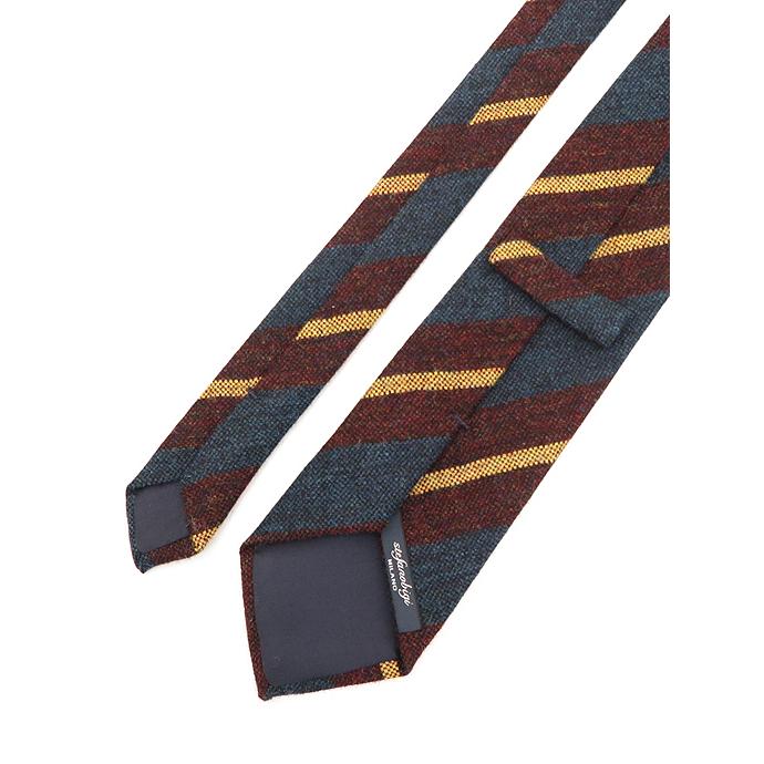 stefanobigi  ステファノビジ ネクタイ/ウール イタリア製 ボルドー/ネイビー ste482003 | STEFANO BIGI | 02