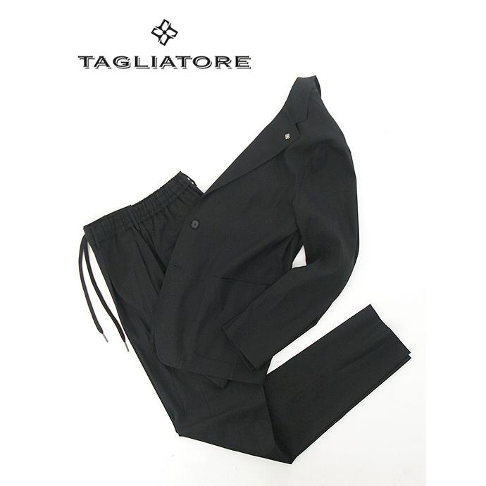 【美品】TAGLIATORE タリアトーレ セットアップ　ブラック44 リネン混 TAGLIATORE（タリアトーレ） 【20%OFF】TAGLIATORE/タリアトーレ