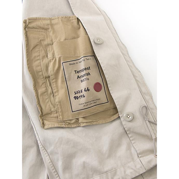 テンシー Ten c マウンテンパーカー/ダウンライナー無し/Tempest Anorak イタリア製 ストーン ten482011 | Ten-C | 08