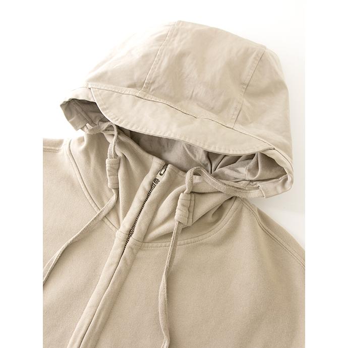 テンシー Ten c ジップアップスウェットフーディ カーキベージュ ten502001 | Ten-C | 02