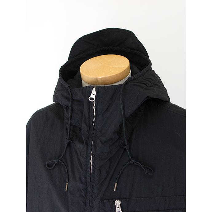 テンシー Ten c ナイロンジップフーディ/MID LAYER ブラック ten502006 | Ten-C | 03