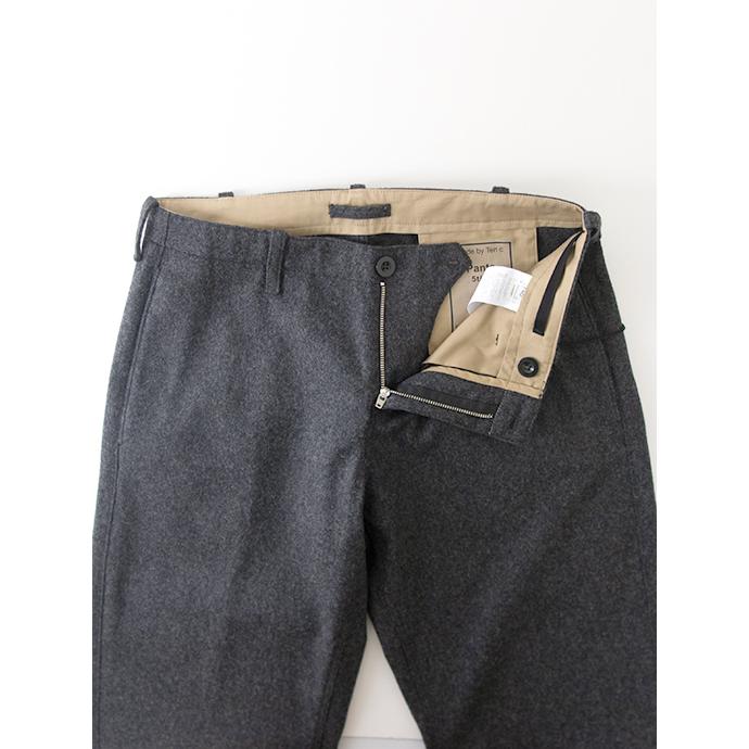 テンシー Ten c カーゴパンツ/フランネルウールナイロン ダークグレー ten502008 | Ten-C | 03
