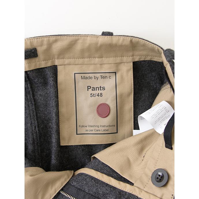 テンシー Ten c カーゴパンツ/フランネルウールナイロン ダークグレー ten502008 | Ten-C | 07
