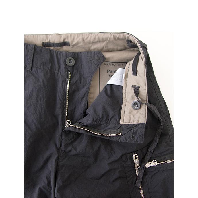 テンシー Ten c ワイドカーゴパンツ/高密度ナイロン ブラック ten502010 | Ten-C | 06