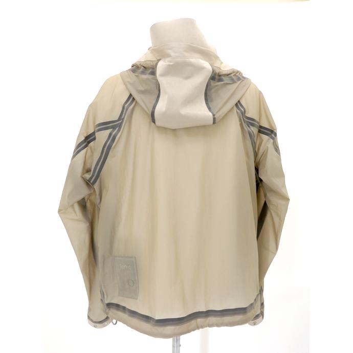 テンシー Ten c ジップフーディ/ナイロン×OJJ/WIND COMBO BONDED SHIRT サンドベージュ ten520601の画像