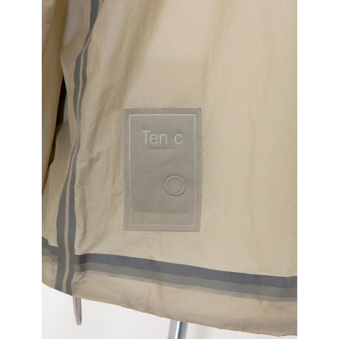 テンシー Ten c ジップフーディ/ナイロン×OJJ/WIND COMBO BONDED SHIRT サンドベージュ ten520601の画像