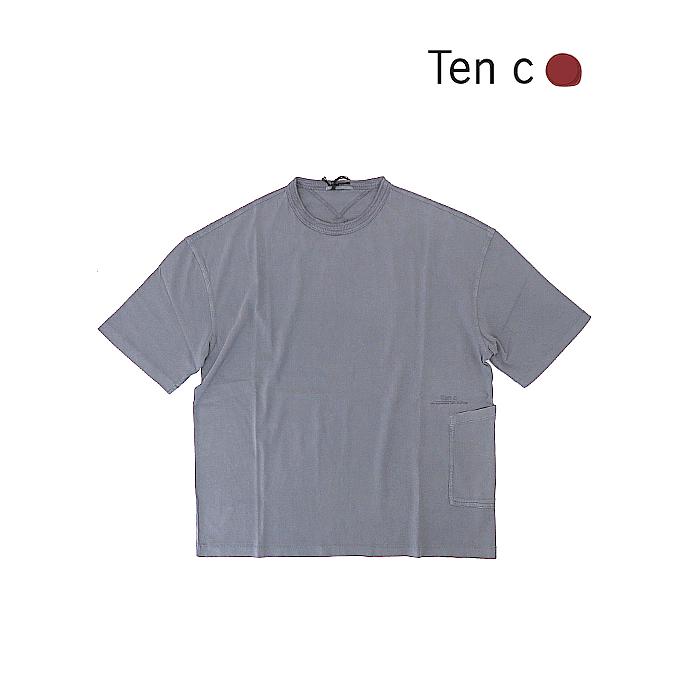 テンシー Ten c ポケットTシャツ/半袖カットソー/T-shirt Manica Corta アイスグレー ten520607 | 