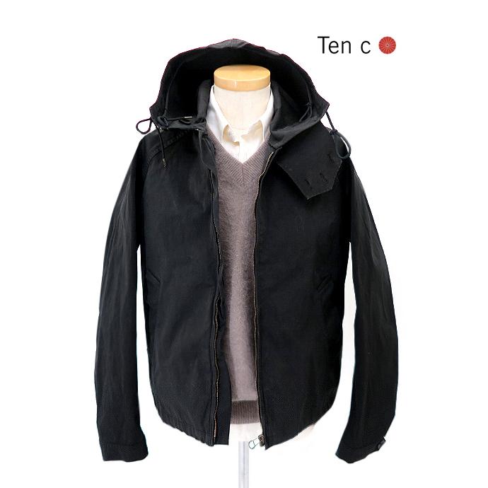 Ten c テンシー ブルゾン/Anorak ブラック ten522002 | Ten-C