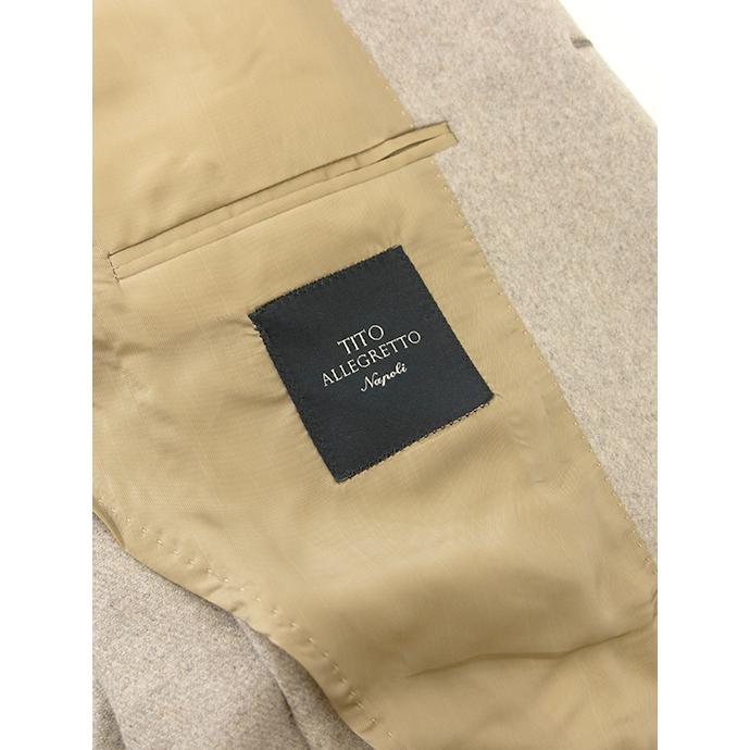 【40％OFF】ティト・アレグレット TITO ALLEGRETTO 3Bジャケット/ウールカシミアフランネル イタリア製 ベージュ tit501401 | TiTO | 06