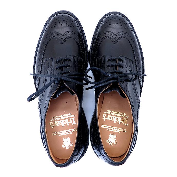 トリッカーズ Trickers カントリーシューズ/フルブローグ/ウィングチップ/M5633/Bourton/ダイナイトソール ブラック tri522001 | Tricker's | 01