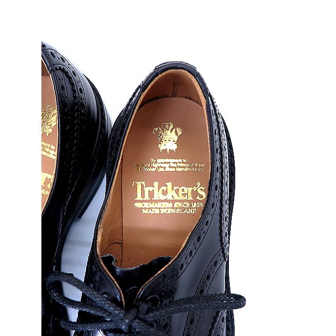 トリッカーズ Trickers カントリーシューズ/フルブローグ/ウィングチップ/M5633/Bourton/ダイナイトソール ブラック tri522001 | Tricker's | 06