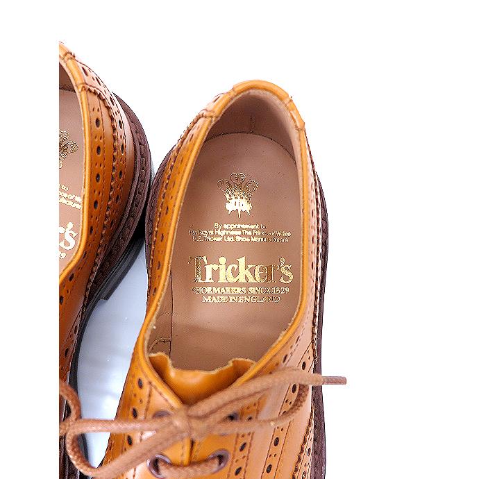 トリッカーズ Trickers カントリーシューズ/フルブローグ/ウィングチップ/M5633/Bourton/ダイナイトソール エイコンアンティーク tri522002 | Tricker's | 06