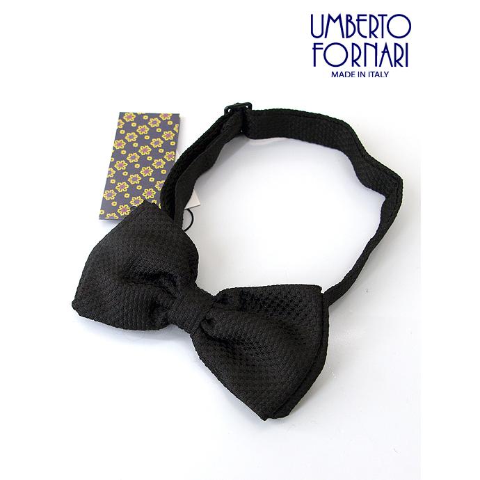 UMBERTO FORNARI/ウンベルト・フォルナリ/ボウタイ/蝶ネクタイ/プレタイ/ブラック/umb440201