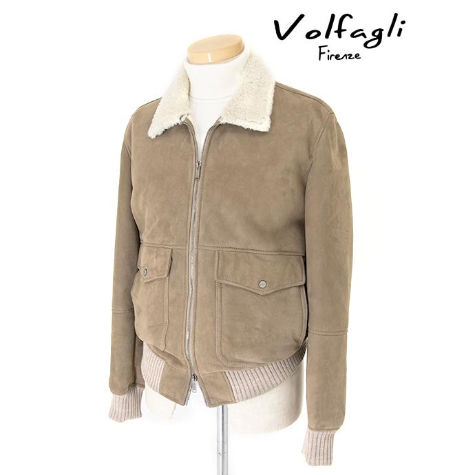 【40％OFF】Volfagli/ヴォルファッリ ムートンブルゾン トープ vol462001 | ブランド登録なし