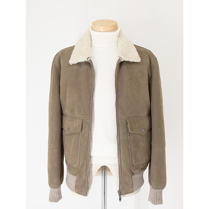 【40％OFF】Volfagli/ヴォルファッリ ムートンブルゾン トープ vol462001 | ブランド登録なし | 01