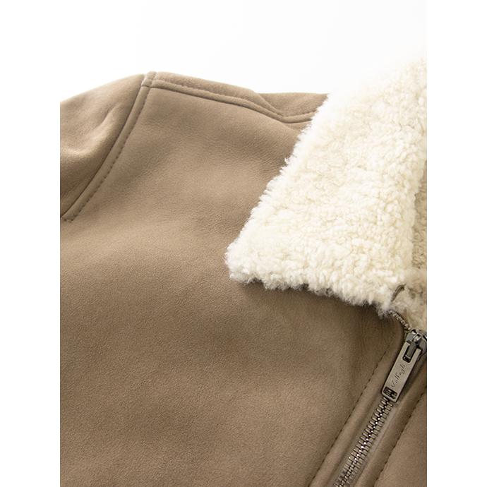 【40％OFF】Volfagli/ヴォルファッリ ムートンブルゾン トープ vol462001 | ブランド登録なし | 04