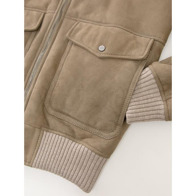 【40％OFF】Volfagli/ヴォルファッリ ムートンブルゾン トープ vol462001 | ブランド登録なし | 05