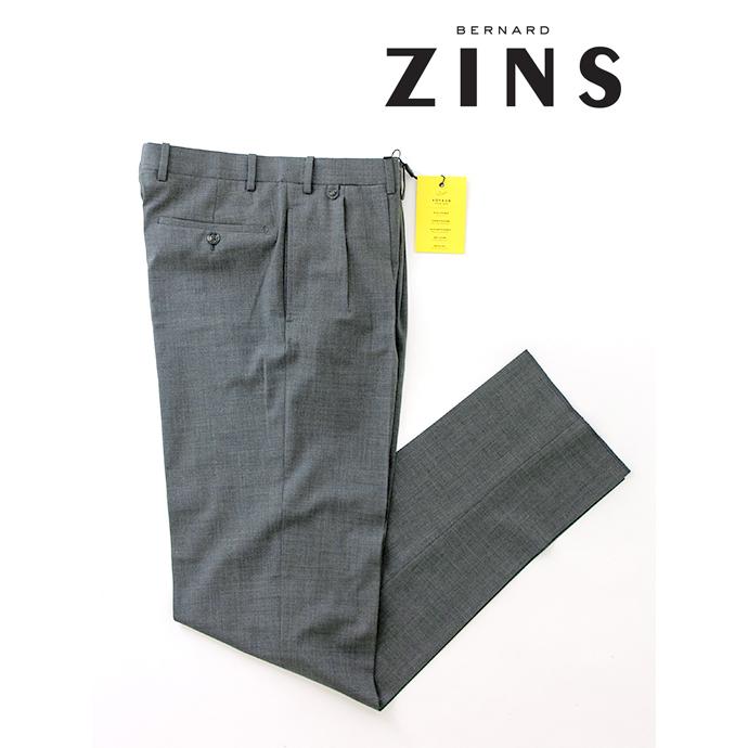 BERNARD ZINS(ベルナール ザンス) スラックス ウール グレー 未使用品】BERNARD ZINSベルナールザンスグレースラックス42 32
