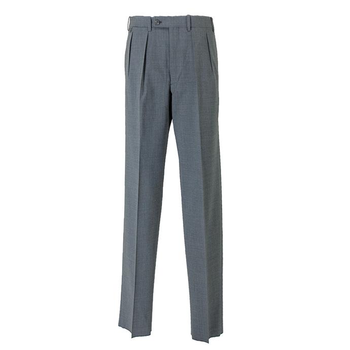 BERNARD ZINS ベルナールザンス スラックス　グレー ウール プリーツ BERNARD ZINS ベルナールザンス スラックスグレー ウール プリーツ