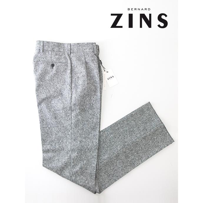 BERNARD ZINS(ベルナール ザンス) スラックス ウール グレー 中古・古着通販】BERNARD ZINS (ベルナール ザンス) スラックスパンツ