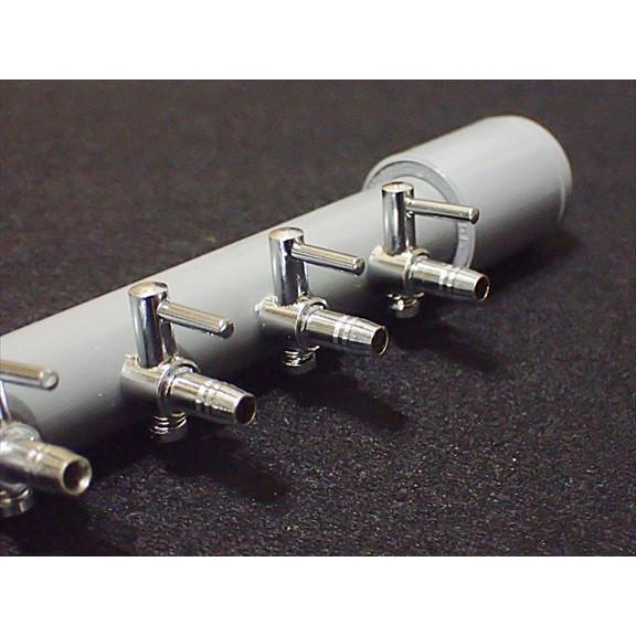 送料込】ブロワ 接続用 エアーコック 10分岐 (1列) 一方コック10連 