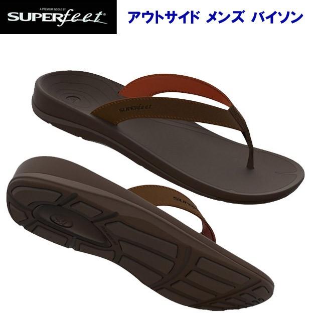 サンダル SUPERfeet(スーパーフィート) サンダル OUTSIDE Men's バイソン(BISON)｜ropero