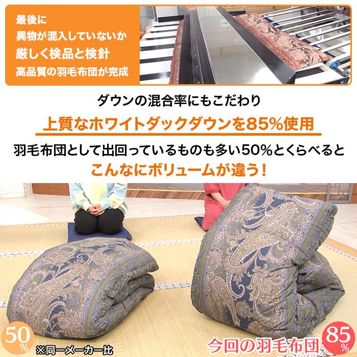 モリリン ポーランド産ホワイトダックダウン高級羽毛掛け布団 モリリン ポーランド産ホワイトダックダウン高級羽毛掛け布団