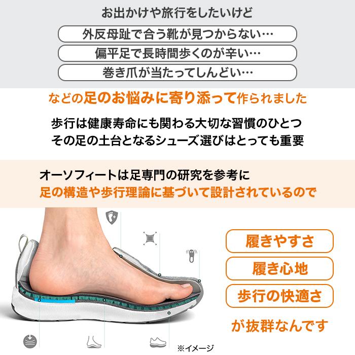 オーソフィート プレミアムハンズフリーシューズ KITA【レディース】 じゅん散歩 テレ朝通販 ロッピング |  | 06