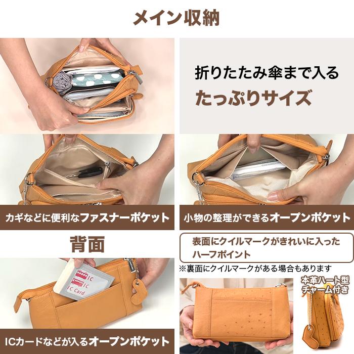 サイゼン 決算企画 オーストリッチ3WAYお財布ポシェット じゅん散歩