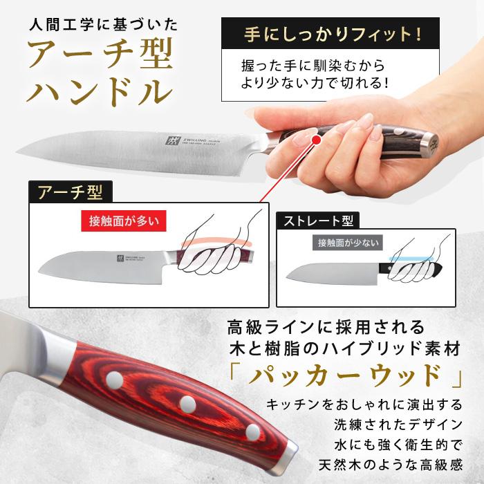 ツヴィリング タウバー 三徳包丁＆コンパクトシェフナイフ＆ナイフブロック 特別3点セット 今田通販 ロッピング ツビリング 包丁セット |  | 09