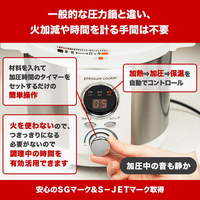 電気圧力鍋 2Lタイプ じゅん散歩 テレビ朝日 テレ朝通販 ロッピング