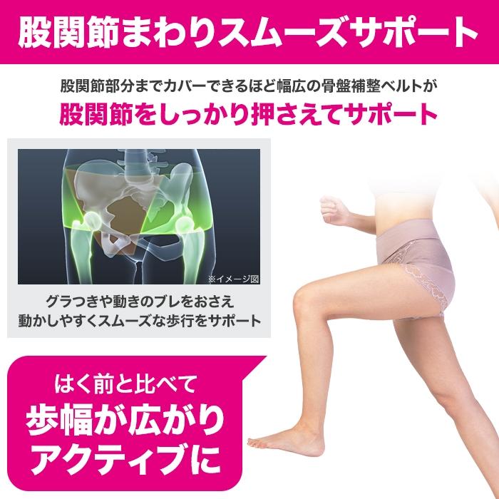 柔ら美人 骨盤ベルト付き 股関節ショーツ 同色同サイズ2枚セット