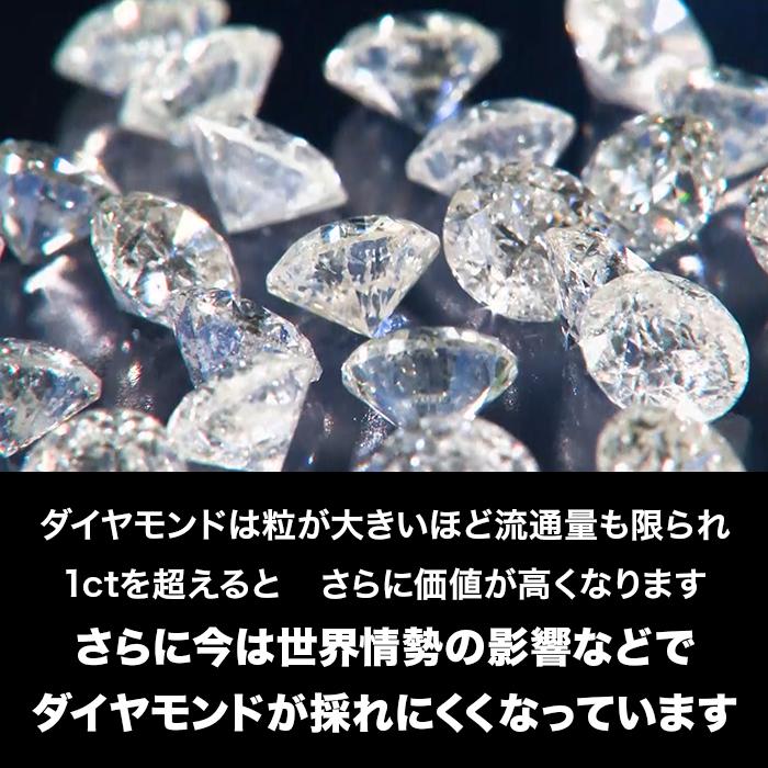 松屋銀座外商部 鑑定書付き純金1.3ctダイヤモンドペンダント ニッポン