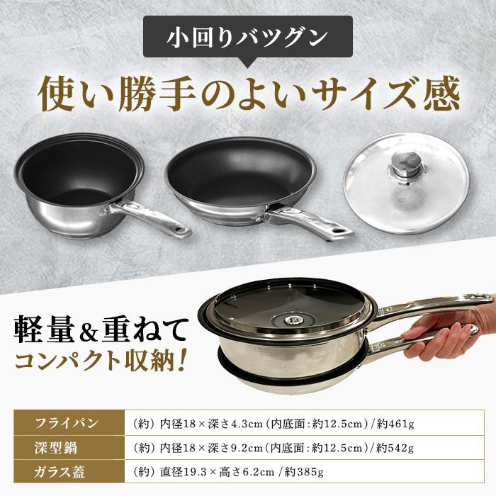 マイヤー 123パン(フライパン＆鍋＆ガラス蓋) レシピ付 じゅん散歩