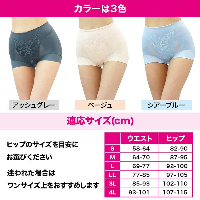 芦屋美整体 シームレス骨盤スリムショーツエアリー 4L じゅん散歩
