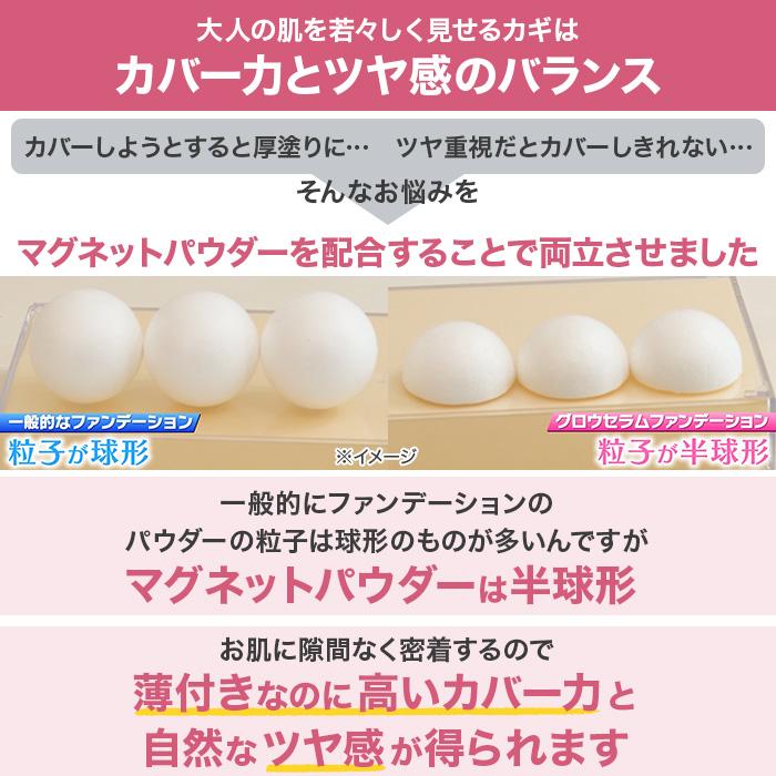 セブンフロー グロウセラムファンデーション ケース+レフィル じゅん