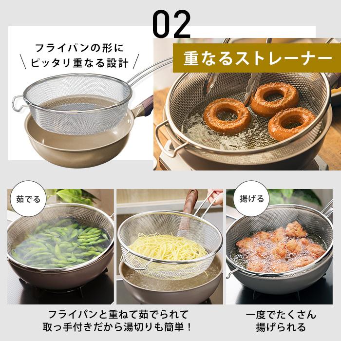 IH用】ギャル曽根プロデュース！スルッと長持ち万能フライパン鍋4点