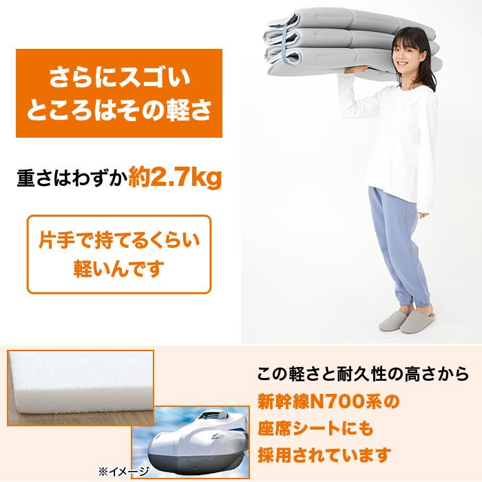 快眠！テイジン 軽量コンパクト敷布団 スゴ軽II じゅん散歩 テレ朝通販