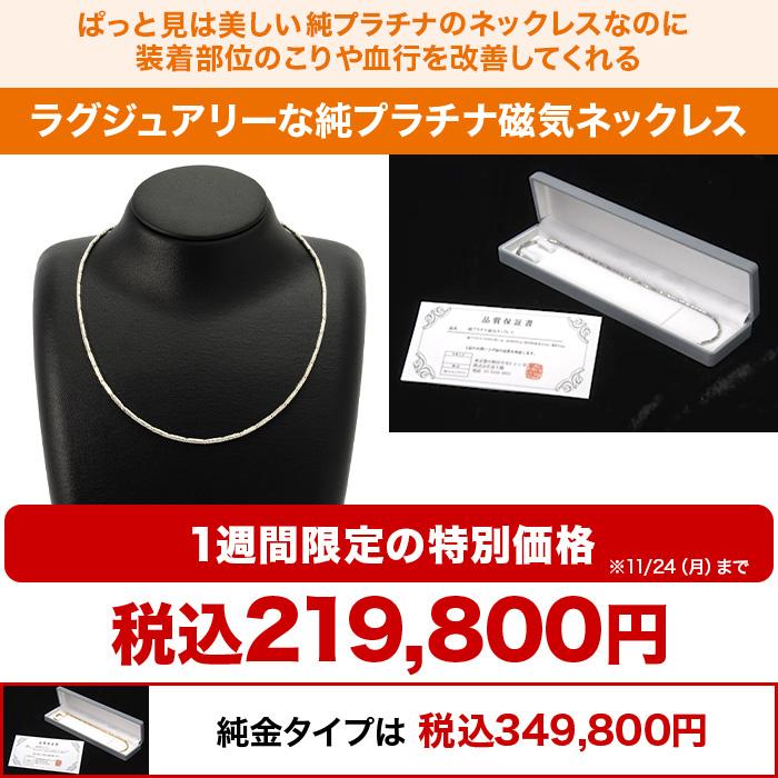 純プラチナ 磁気ネックレス テレビ朝日 テレ朝通販 ロッピング 管理