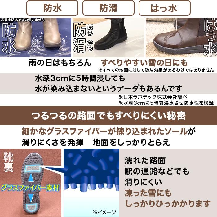 マドラス社製 ゆったりサイドゴアショートブーツ 防水モデル じゅん