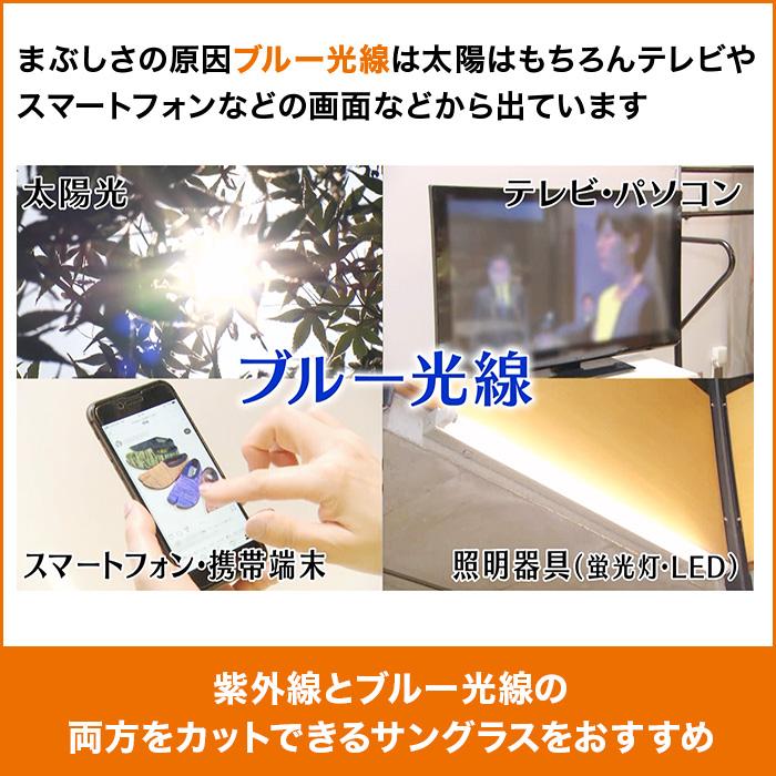 アイブレラ クリアフォルマ ニッポンめしあがれ ロッピング テレビ朝日 テレ朝通販 サングラス ブルー光線カット ケース・眼鏡ふき付きの画像