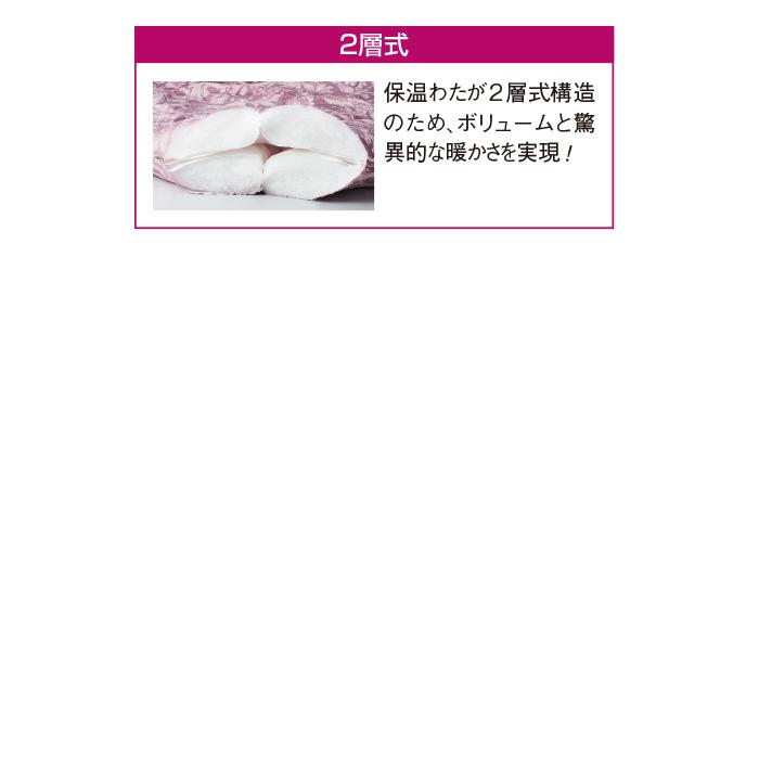 丸八真綿 抗菌防臭・防ダニ機能付きウルトラライト2層式保温掛けふとん