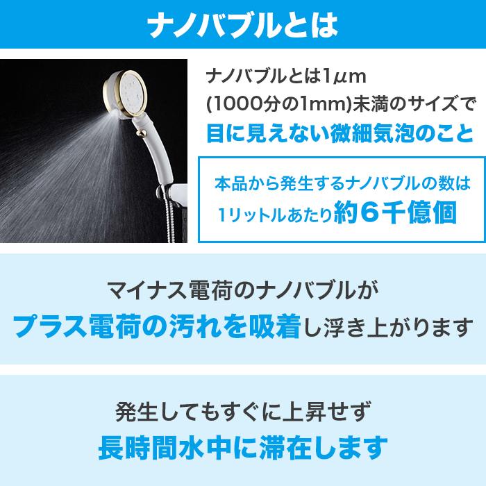 ビバナノバブルシャワーホース＆シルクレインシャワーヘッド特別セット