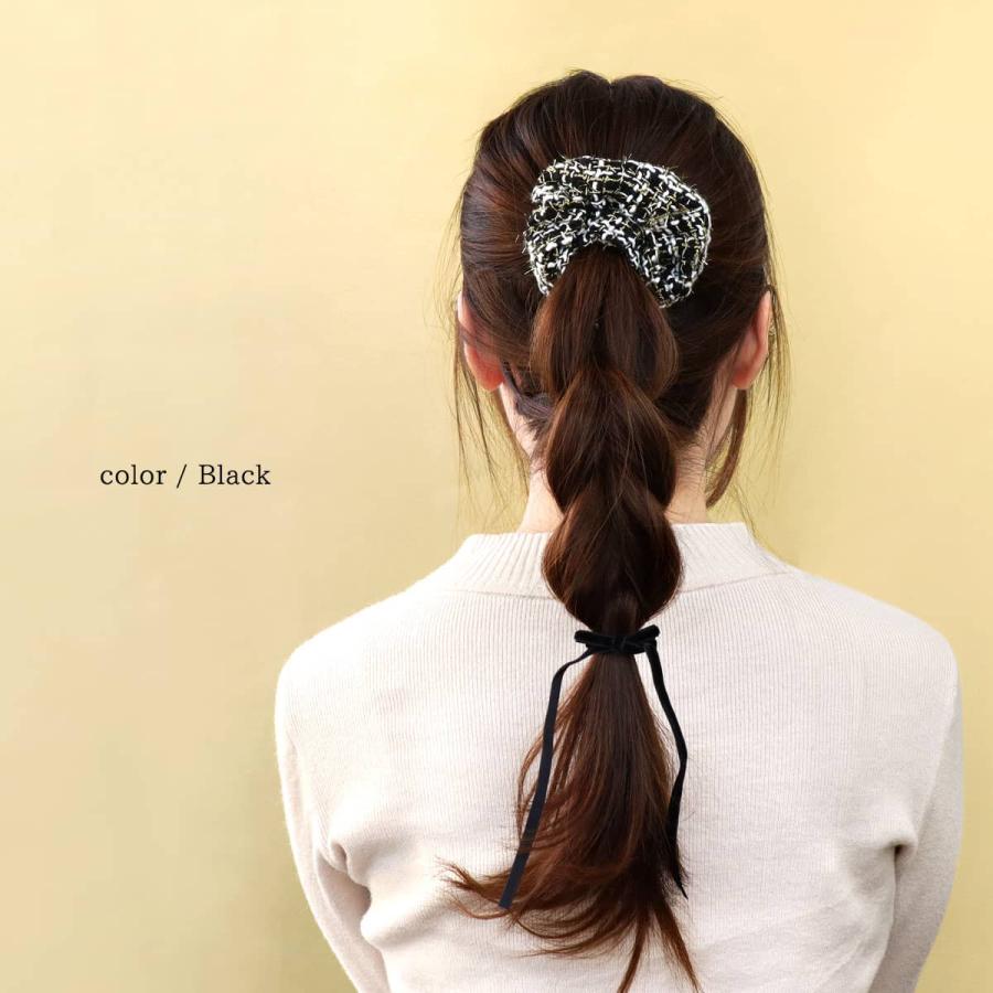 ROQUE（ロキ） ナロー ベルベット リボン ヘアクリップ ヘア