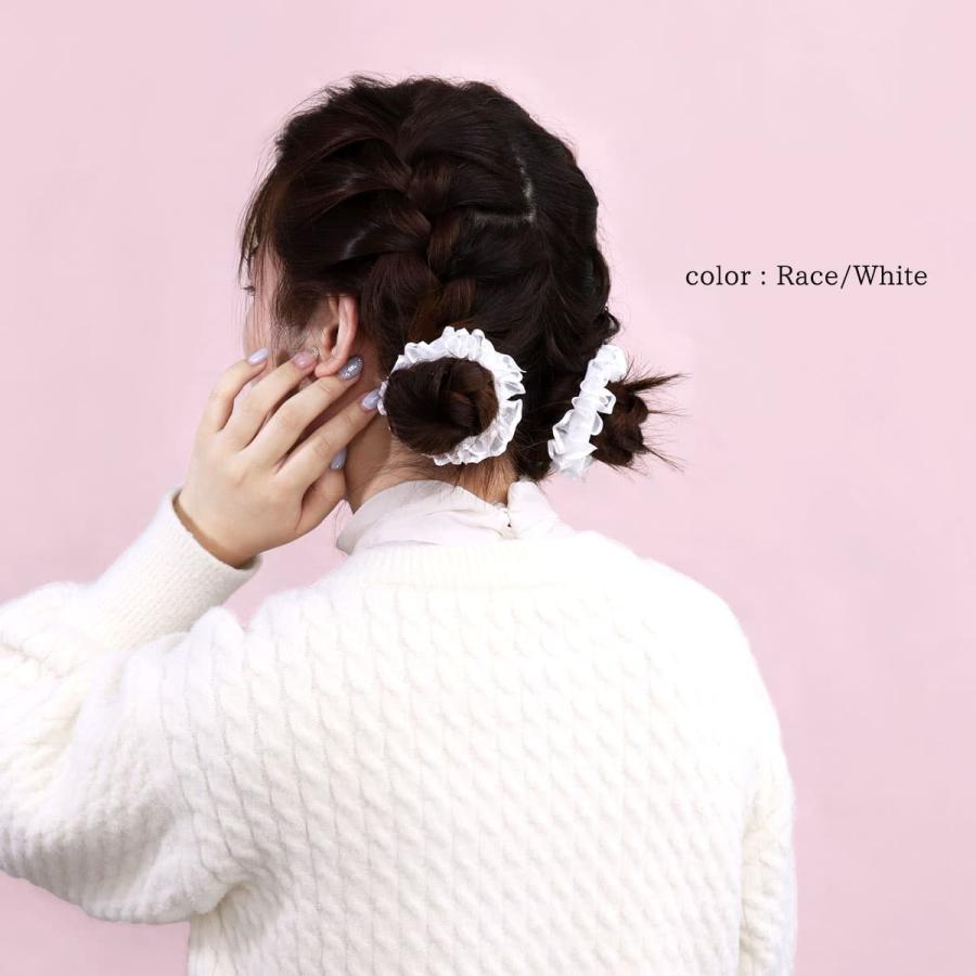 ROQUE（ロキ） フリル ヘアゴム ヘアアクセサリー 髪留め 髪飾り